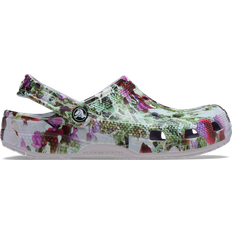 Dame - Lilla Træsko Crocs Træsko Classic Photoreal Floral Clog Grå