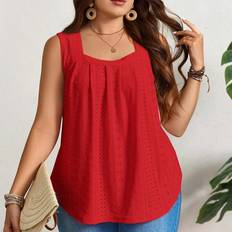 Shein Plus Womens Summer Casual Pink Tank Top