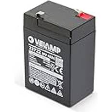 Velamp 23722 uppladdningsbart blybatteri, Faston-anslutningar, 6 V, 4 Ah, enkelpack