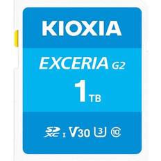 Kioxia EXCERIA G2 1TB SD Memory Card Video Speed Class 30, Up to 50 MB/s Write Speed Blue