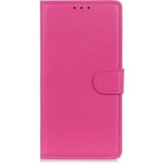 Eiderwood iPhone 16 Pro Max Litchi Læder Cover m. Pung Pink