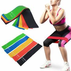 Fitness Hansona Hansona 5 PCs Skin Friendly Yoga Resistance Bands