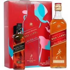 Johnnie Walker red label blended scotch whisky 70cl and black lab