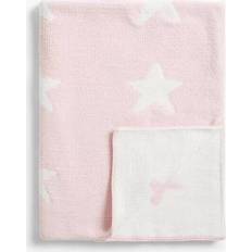 2 x anyday star blanket, 100 x 75cm, pink pack of 2