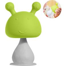 LimbO Green Silicone Teething Toys Infant Rattling Teether, Mushroom Teether