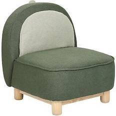 Fabric Sitting Furniture Beliani Kids chair dinosaur dark green faborg