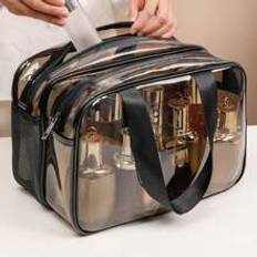 Shein st XL sminkvska Vattentt PVCnecessr Kosmetisk arrangr Strandvska Resebehov Frvaring Makeup Organizer Sminkfodral