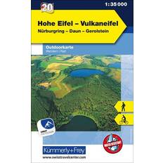 Kompasse Hohe Eifel Vulkaneifel Nr. 20 Outdoorkarte Deutschland 1:35 000