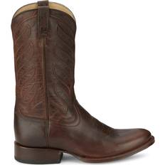 Tony Lama Tony Lama Derby Lenado Round Toe Cowboy Boots Brown