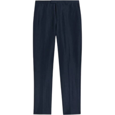 Ted Baker Lancet Slim Fit Wool Linen Trousers - Navy