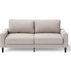 ScanMod Design Oliver Modern Fabric Beige 88.5cm H x 195cm W x 83cm D Sofa 3 Seater