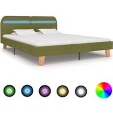 Green Bed Frames Berkfield Home Bed Frame with LED
