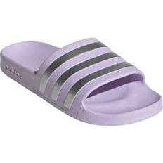 Paars Slippers Adidas Adilette Aqua - Ice Lavender/Matte Silver