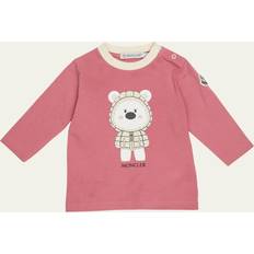 Moncler T-shirts Children's Clothing Moncler ENFANT T-shirt à longues imprimé Rose 12/18