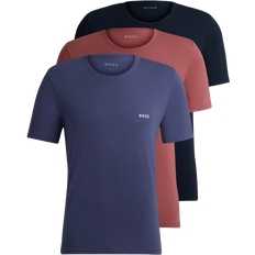 HUGO BOSS RN Classic T-shirt 3-pack - Red/Blue/Dark Blue