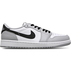 Laced - Men Basketball Shoes Nike Air Jordan 1 Low OG - Wolf Grey/White