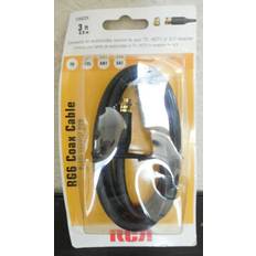 Cables RCA 3-Ft RG6 Black Coaxial Cable VH603RV1
