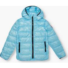 Canada Goose Boys Aquarius Kids Crofton Brand-patch Shell-down Jacket 7-16 Years AQUARIUS