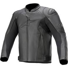 Man Motorjassen Alpinestars Faster V2 Motor lederen jas, zwart, afmeting voor man