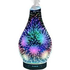 Cello 3D Firework Glass Ultrasonic Diffuser- Oil Diffusers And Humidifiers For Home An Aromatherapy Diffuser To Pair With Essential Oils Or Used As An LED