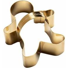 christmas vintage style brass gingerbread man