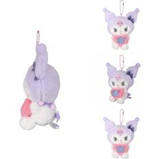 Wallets & Key Holders Dinamr Lovable Purple Kuromi Plush Keychain Charming Heart Hugging Animeinspired Decoration