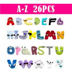 Maxpower 26pcs Alphabet Lore Plush English Letter Stuffed Animal Plushie Doll Toys