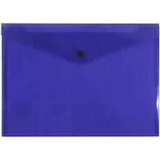 Bantex Purple Button Closure Document Folder A4