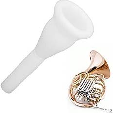 White Mouthpieces for Wind Instruments FOLOSAFENAR French Horn Mouthpiece, White MT23 ABS NonToxic Harmless Musical Instrument Parts, Horn Mouth Mouthpiece Replacement, for Horn