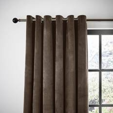 Dunelm Recycled Velour Eyelet Pinecone 117x182cm
