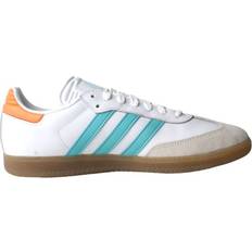 Laced Soccer Shoes Adidas Samba Inter Miami CF - Cloud White/Easy Mint/Gum