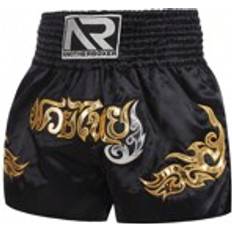 Shein Svarta Muay Thai Shorts Herr Dam Patchwork Broderi Boxning Grappling Shorts Kamp Kickboxning Trning Gym Lag Trunks
