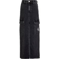 Calvin Klein 164 Kjolar Calvin Klein Charcoal Grey Rgd Maxi Denim Kjol år