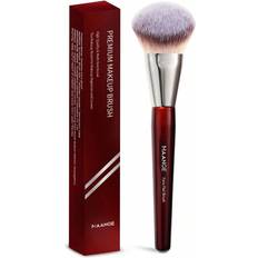 Red Makeup Brushes Shein MAANGE pc Finger Foundation MakeUp Brush Liquid Makeup Brush Super Soft Professional Makeup Tool Red Bar Silver Tube Suitable For Daily Facial Makeup