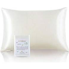 Silentnight 22 momme pure mulberry silk Pillow Case Red, Natural