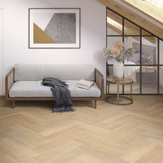 Liberty Floors Buttermilk Oak SPC Herringbone 5.5mm Rigid Core Vinyl 119015