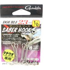 Gamakatsu Double Hook 23 Barbless Opposite Angle Size 1/0