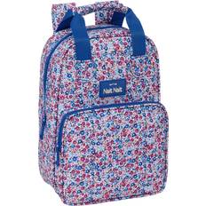 Safta Skolryggsäck Nait Nait Flores coimbra azul Blå 20 x 28 x 8 cm