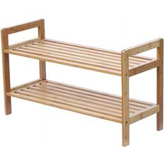 Bamboo Hallway Furniture & Accessories Oceanstar 2 Tier Bamboo Shoe Rack