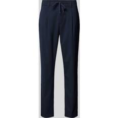 Pieghe Abbigliamento Selected Homme Pantalone Casual Blu Da Uomo