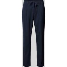 Men - Pleats Trousers Selected Homme Pleated 190 Leroy Pants - Bleu