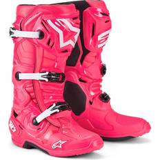 Pink Motorcycle Boots Alpinestars Tech Off-road Boots Pink 1/2 Man