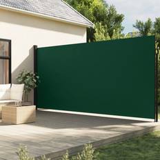 Side Awnings vidaXL Retractable Side Awning Dark Green 200 x 500 cm