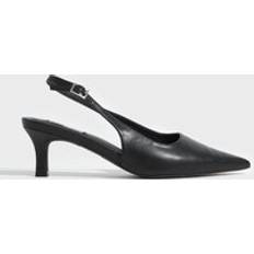 40 - Dame Pumps Nelly Svart Pointy Low Slingback