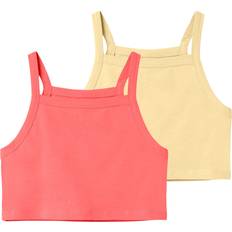 Pink Tank Tops Children's Clothing Name It Set of 2 Tank Tops for Girls - Rose