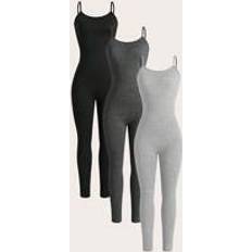 Jumpsuits & Overalls Shein Ladies Tight Fitting Jumpsuit Unitard With Straps