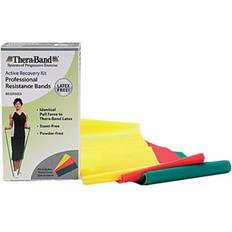 Theraband Resistance Bands Set, Professional Latex-Free Elastic For Upper & Lower Body Exercise, Strength Training, Pilates, Rehab, Beginner Pack