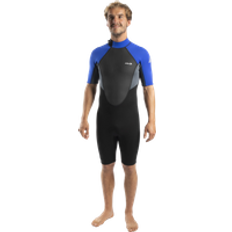 Alder Impact 3/2mm Shorty Wetsuit in Black & Royal Ash