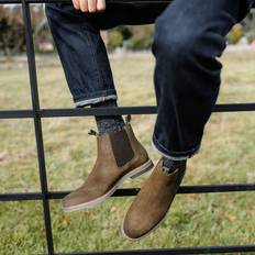 Men - Natural Chelsea Boots Barbour Farsley Men's Boots - Khaki