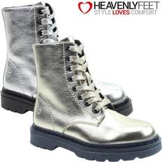 Vegan Boots Heavenly Feet ladies boots metal silver gold vegan womens ankle shoes justina